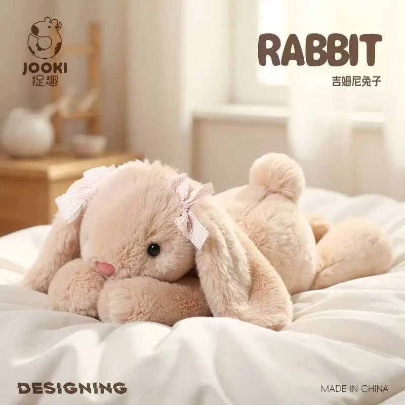 35cm New Simulated Shy Rabbit Doll Stuffed Plush Toy Cartoon Anime Cute Pillow Pillow Pillow Children's Birthday Gift Fun Doll - Spoiled Baskets