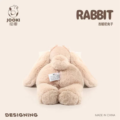 35cm New Simulated Shy Rabbit Doll Stuffed Plush Toy Cartoon Anime Cute Pillow Pillow Pillow Children's Birthday Gift Fun Doll - Spoiled Baskets