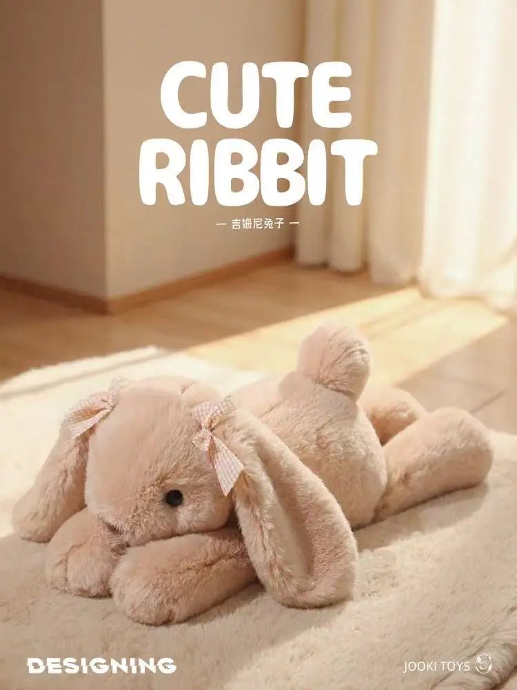 35cm New Simulated Shy Rabbit Doll Stuffed Plush Toy Cartoon Anime Cute Pillow Pillow Pillow Children's Birthday Gift Fun Doll - Spoiled Baskets