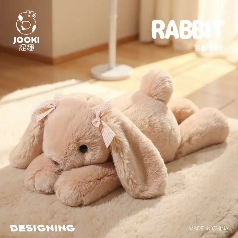 35cm New Simulated Shy Rabbit Doll Stuffed Plush Toy Cartoon Anime Cute Pillow Pillow Pillow Children's Birthday Gift Fun Doll - Spoiled Baskets