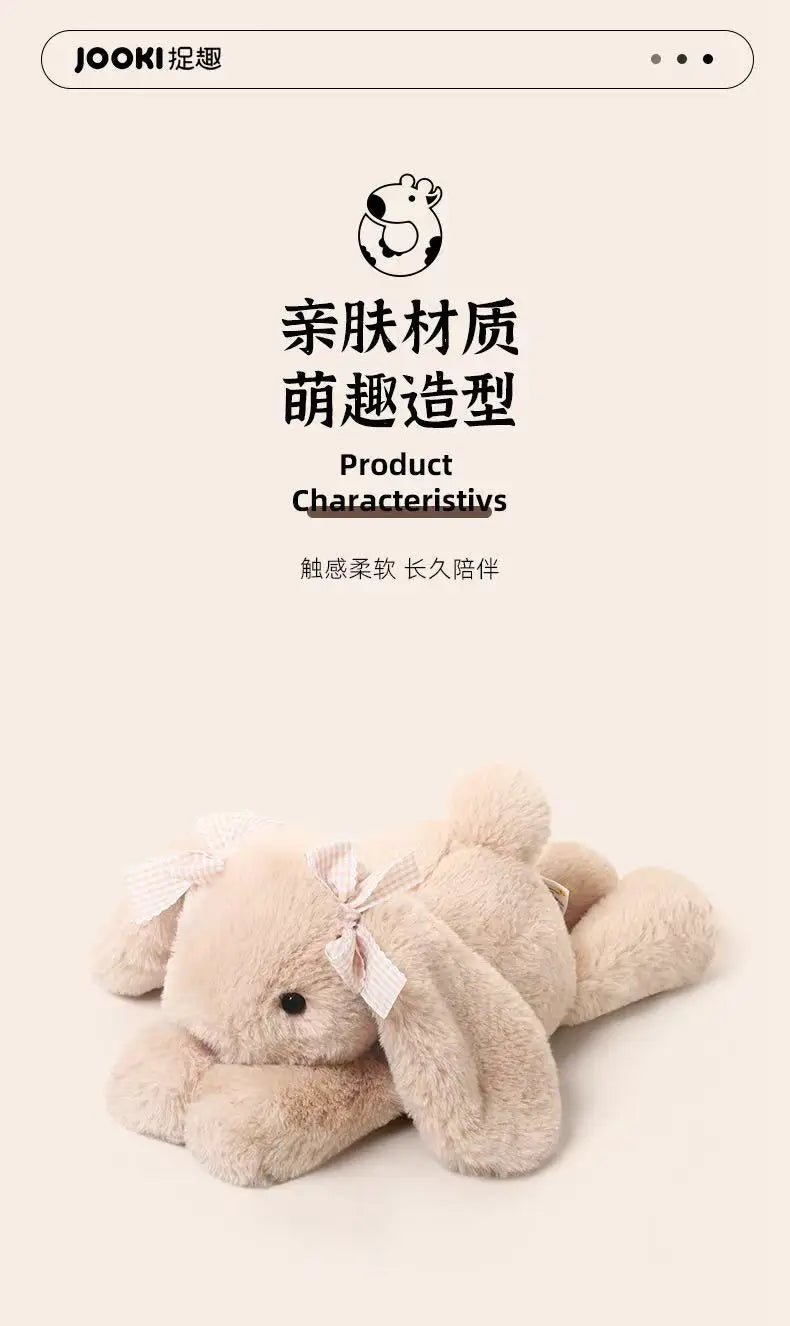 35cm New Simulated Shy Rabbit Doll Stuffed Plush Toy Cartoon Anime Cute Pillow Pillow Pillow Children's Birthday Gift Fun Doll - Spoiled Baskets
