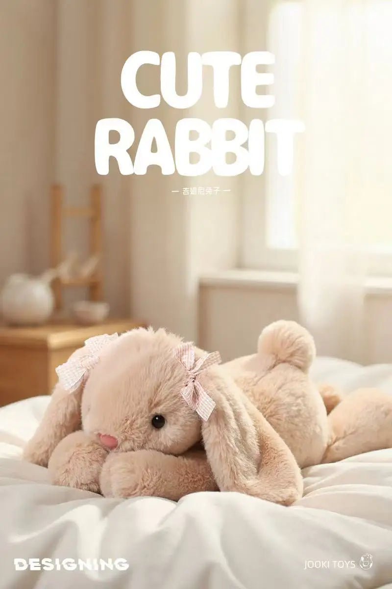 35cm New Simulated Shy Rabbit Doll Stuffed Plush Toy Cartoon Anime Cute Pillow Pillow Pillow Children's Birthday Gift Fun Doll - Spoiled Baskets
