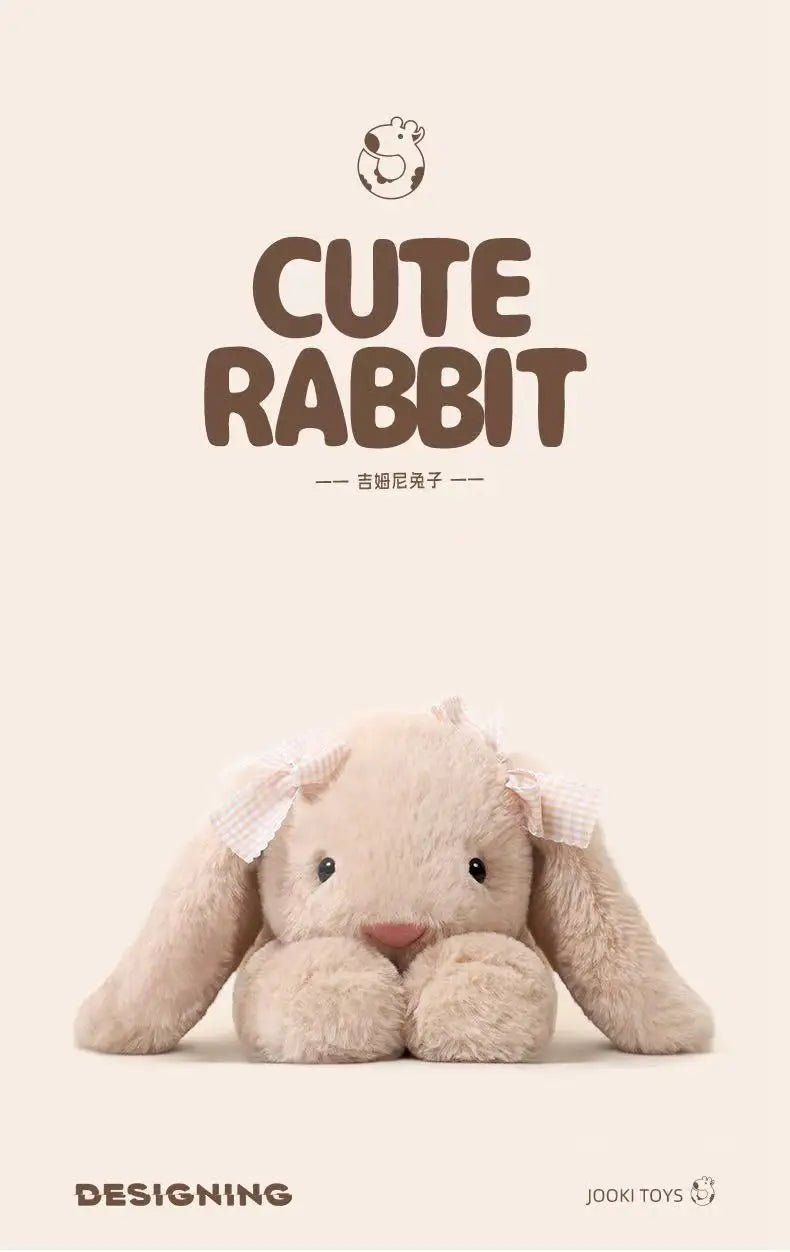 35cm New Simulated Shy Rabbit Doll Stuffed Plush Toy Cartoon Anime Cute Pillow Pillow Pillow Children's Birthday Gift Fun Doll - Spoiled Baskets
