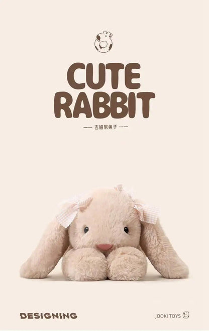 35cm New Simulated Shy Rabbit Doll Stuffed Plush Toy Cartoon Anime Cute Pillow Pillow Pillow Children's Birthday Gift Fun Doll - Spoiled Baskets